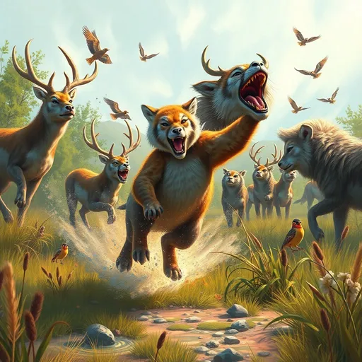 Dynamic Wildlife Art